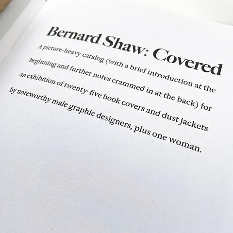 Bernard Shaw: Covered Catalogue