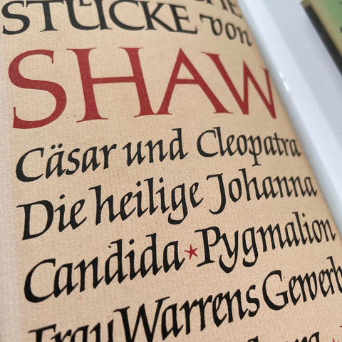 Bernard Shaw: Covered Catalogue