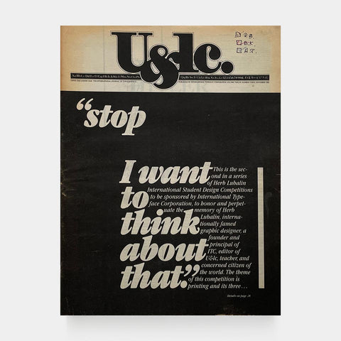 U&lc, Vol. 12, No. 3