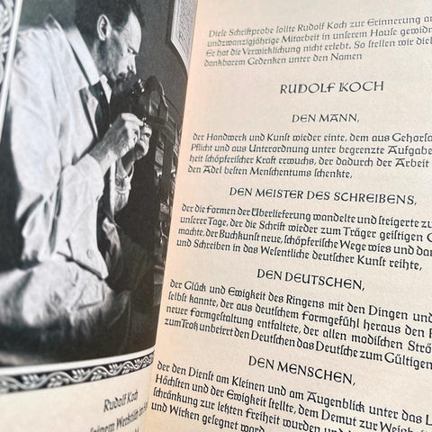 Wer, bitte, ist Rudolf Koch? [Who, please, is Rudolf Koch?]